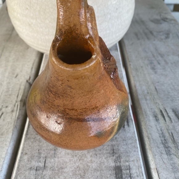 Vintage Navajo Traditional Handcrafted Wedding Vase Symbolizing Union 6 1/4” - Picture 10 of 11